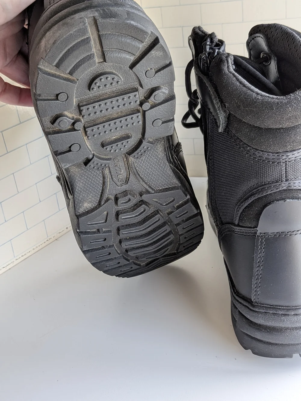 Nortiv8 Men's Black Tactical Lace-Up Boots